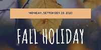  Fall Holiday 